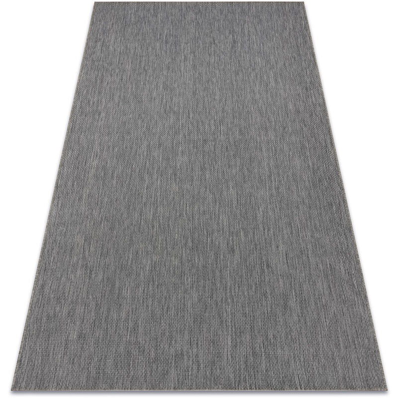 Rugsx - Alfombra de cuerda sisal flat 48663/920 Liso antracita grey 140x200 cm