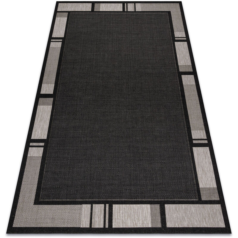 

Alfombra de cuerda sisal FLOORLUX 20195 negro/plateado Negro 80x150 cm