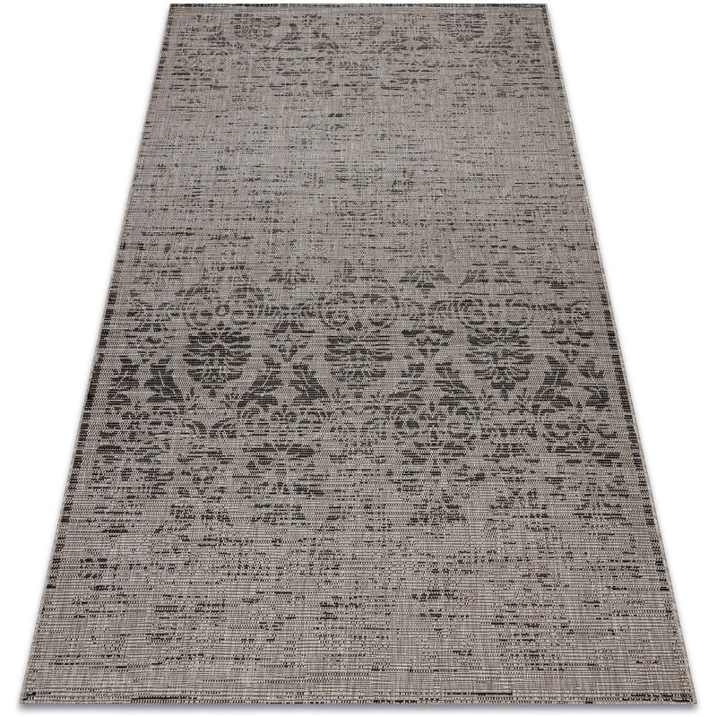 

Rugsx - Alfombra de cuerda sisal FLOORLUX 20211 plateado /negro Tonos de gris y plata 160x230 cm