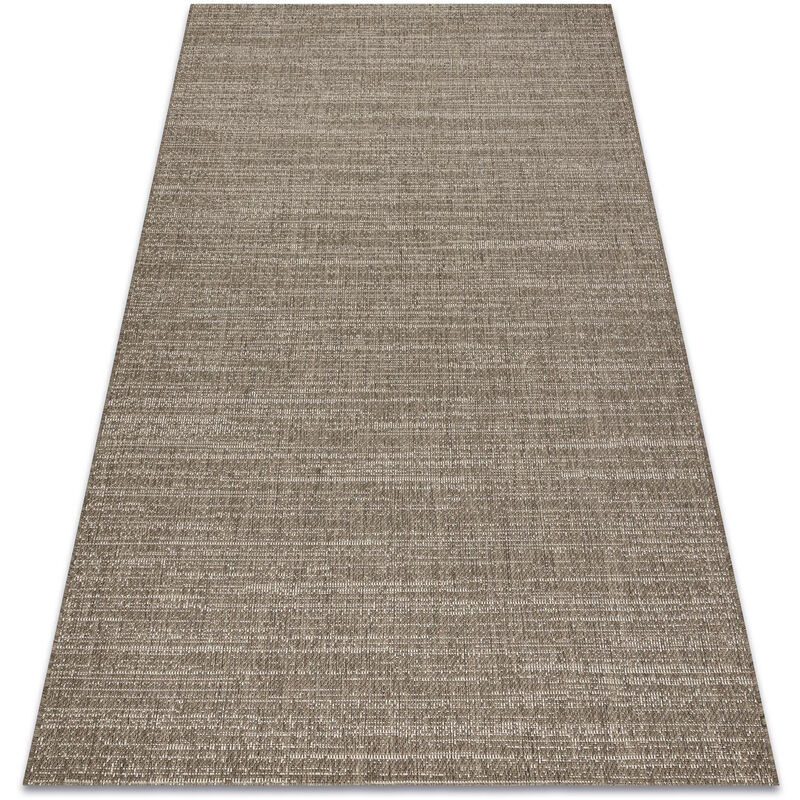 Alfombra de cuerda sisal FLOORLUX 20389 tonos de gris pardo y color champagne beige 160x230 cm