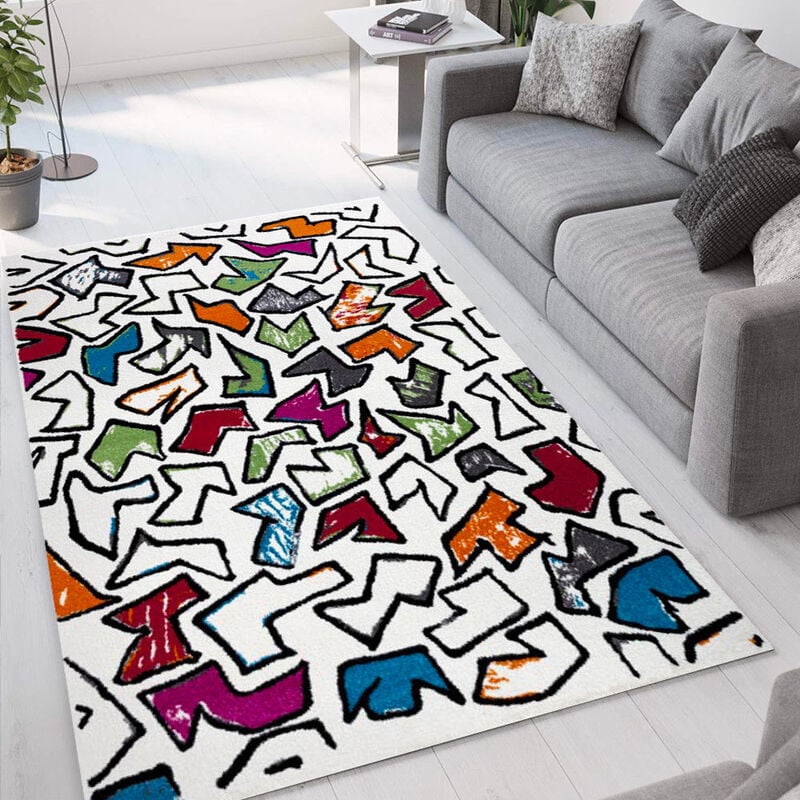 

Alfombra de diseño para salón multicolor moderno Milano MUL023 | Talla: 80 x 150