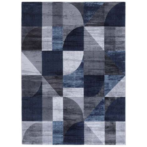 Alfombra de diseño para salón rectangular BLU005