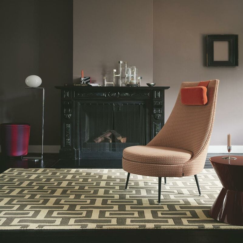 

Alfombra de diseño Intaglio BCA 1A2T en lana gris - Gris