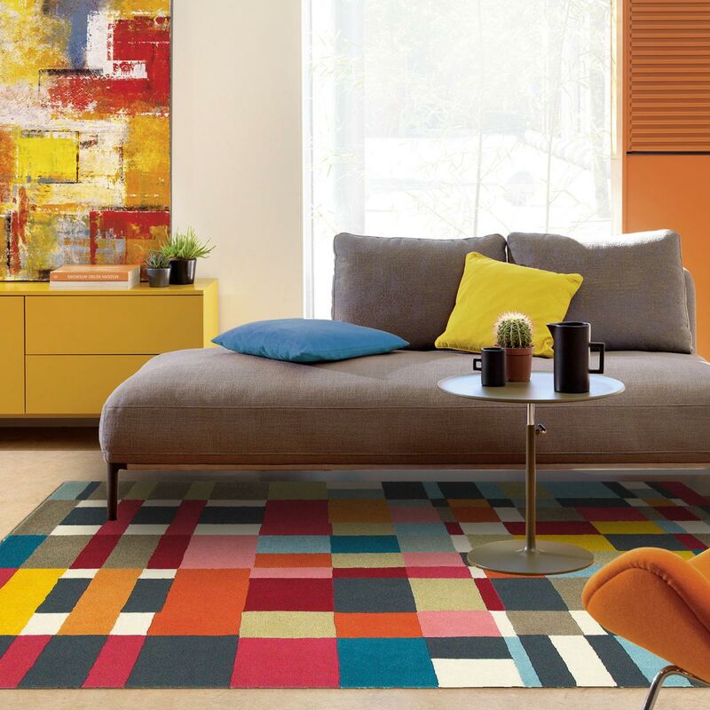 

Brink&campman - Modern Rug Domino BCA 1A2T en lana multicolor - Multicolore