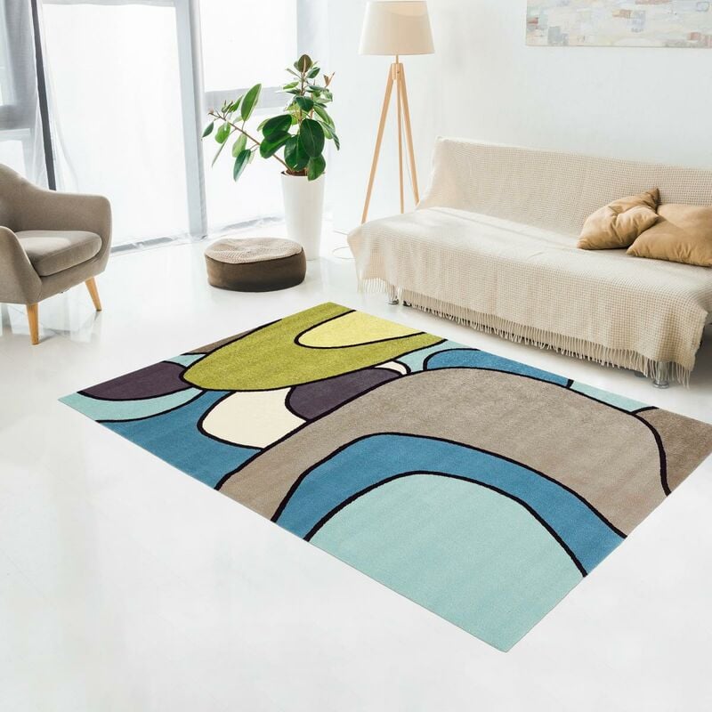 

Alfombra Moderna Comic BCA 1A2T En Lana Multicolor - Multicolore