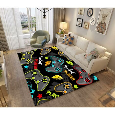 alfombra infantil alfombra salón alfombra baño felpudo Alfombras de Gamer  con diseño de controlador de juego, alfombrillas antideslizantes para  niños, alfombra para decoración de salas de estar, tapis