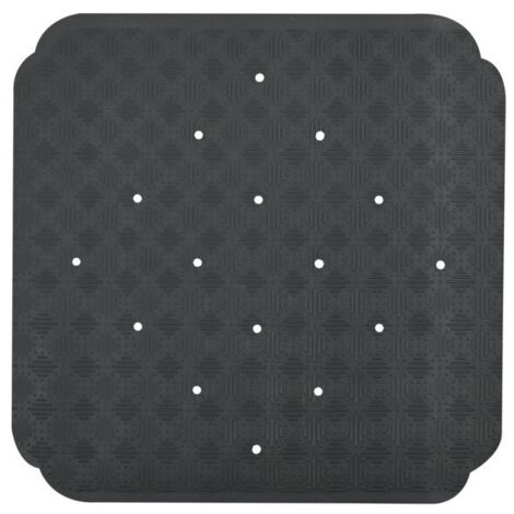 Alfombra de ducha de goma RUBY 53x53cm Gris oscuro Spirella