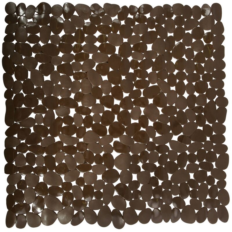 

Alfombra de ducha PVC Piedras, Color Chocolate (53 x 53 cm) . - MSV