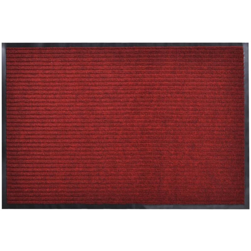 

vidaXL Felpudo Alfombra de Entrada PVC Roja 90x150 cm - Rojo