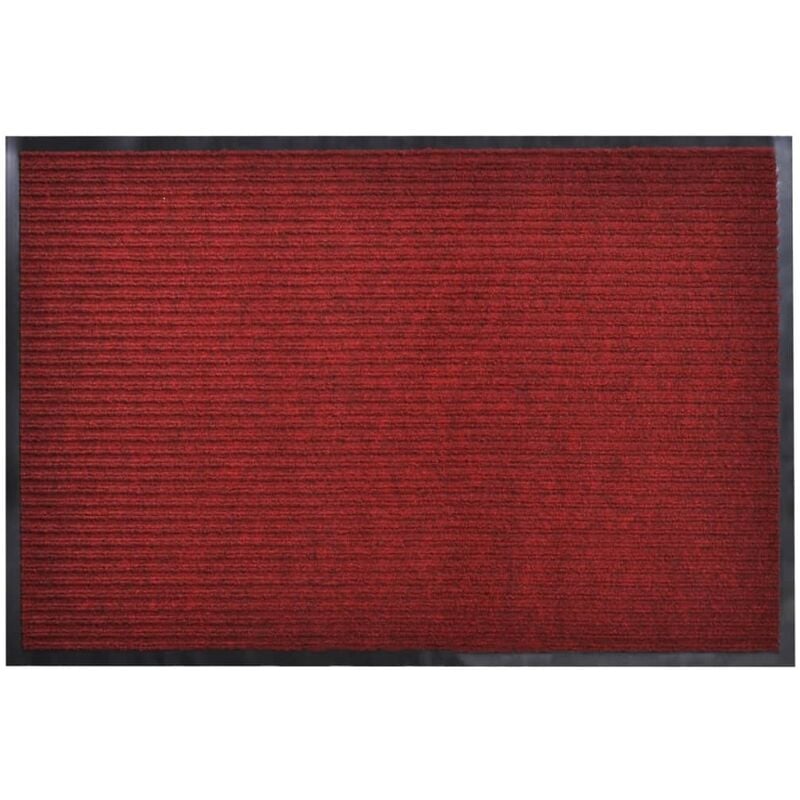 

vidaXL Felpudo Alfombra de Entrada PVC Roja 120x180 cm - Rojo