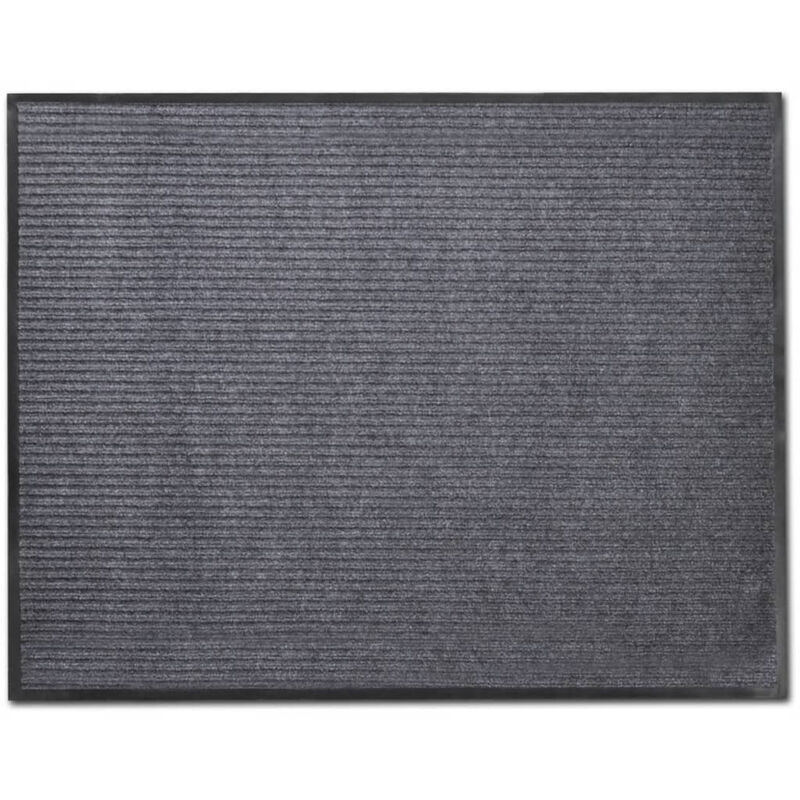 

Happyshopping - Alfombra de entrada PVC gris 120x180 cm