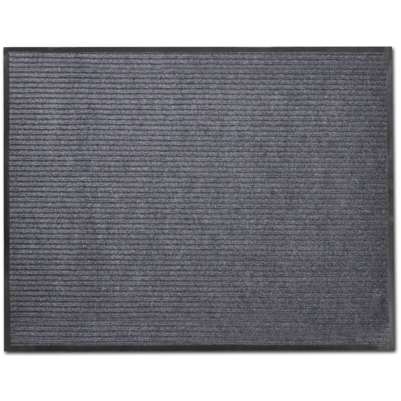 

Alfombra de entrada PVC gris 90x120 cm