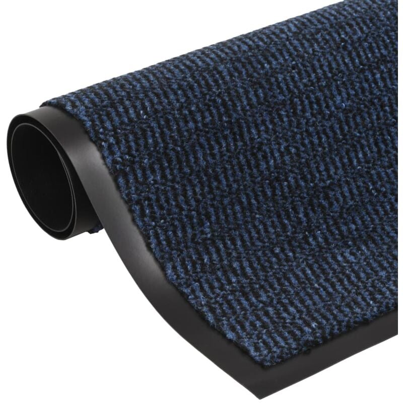 

vidaXL Alfombra de entrada rectangular de nudo 80x120 cm azul - Azul