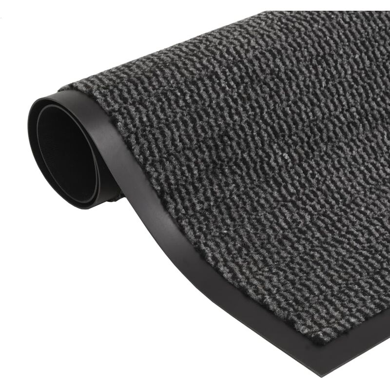 

Alfombra de entrada rectangular de nudo 90x150 cm antracita - Gris