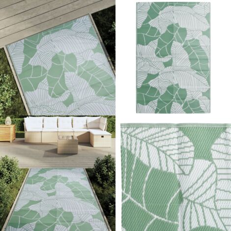 Alfombra de exterior ARAKIL verde 120x180 cm PP - Alfombra verde - Alfombra de jardín