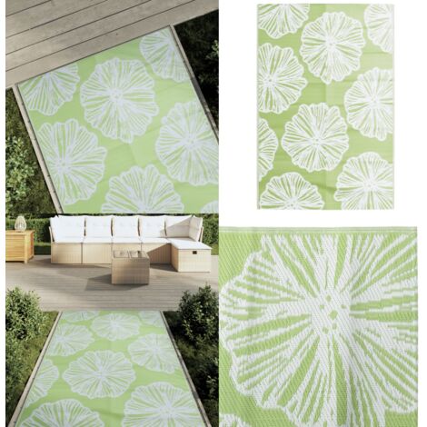 Alfombra de exterior ARAKIL verde 120x180 cm PP - Alfombra verde - Alfombra de jardín