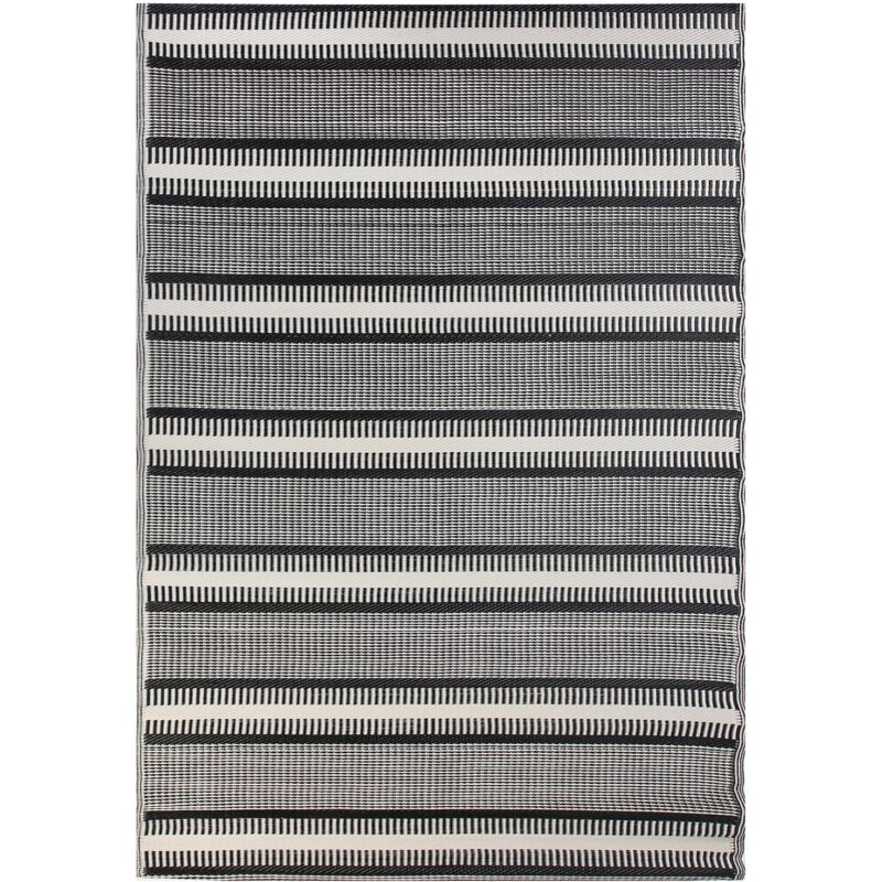 

Alfombra de exterior beige/negro 160x230 cm MANSA