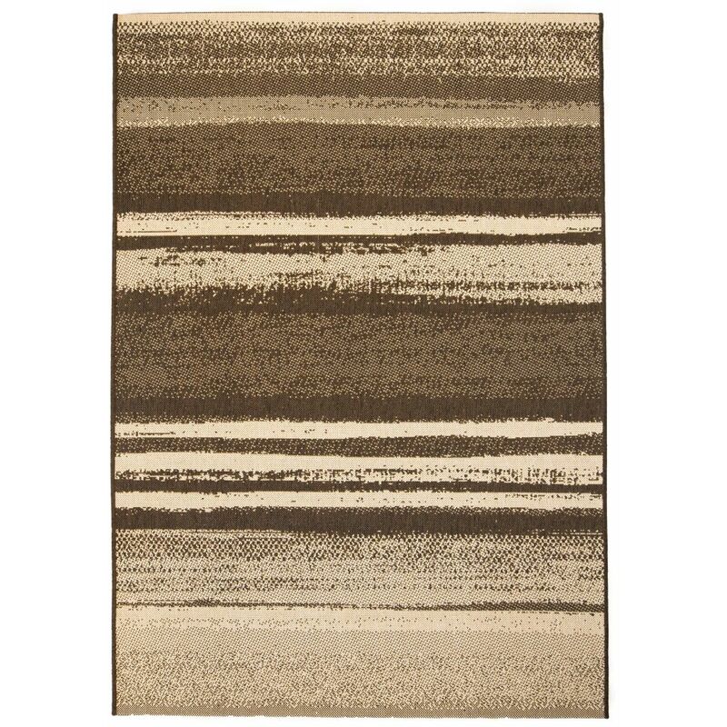 

Alfombra de exterior/interior 140x200 cm apariencia sisal rayas