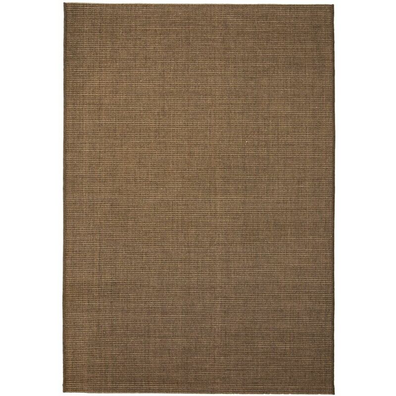 

Alfombra de exterior/interior 80x150 cm apariencia sisal marron