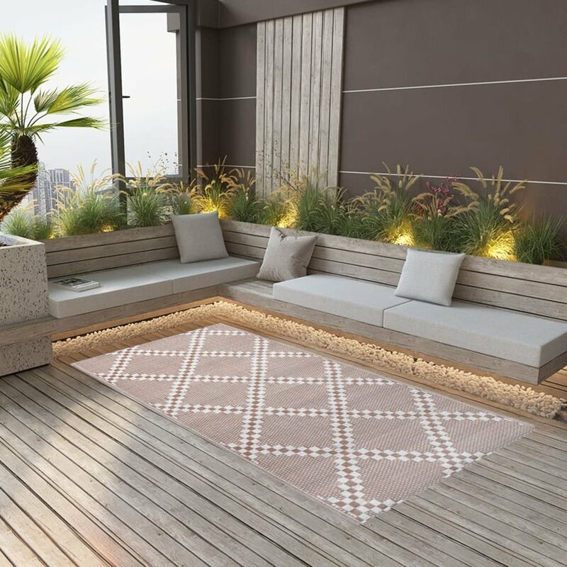 

Alfombra de exterior PP marron 160x230 cm