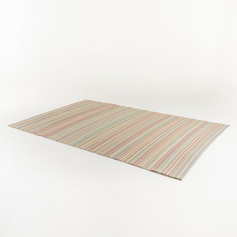 

Alfombra de exterior rectangular de 180x270 cm color multi pastel , Impermeable, Reversible, EcolÃƒÂ³gica