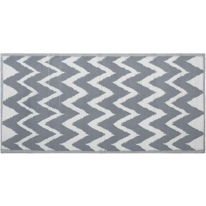 

Alfombra de exterior reversible gris 90x180 cm SIRSA