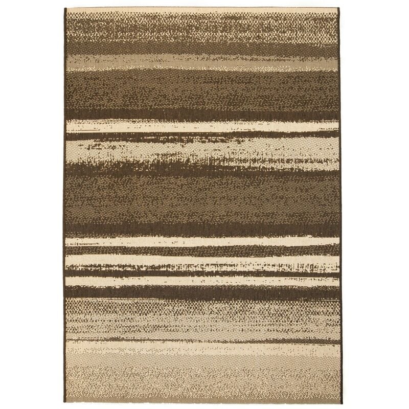 

vidaXL Alfombra de exterior/interior 160x230 cm apariencia sisal rayas - Multicolor