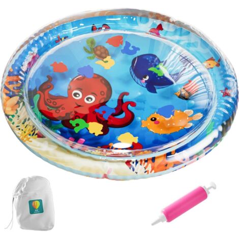 Alfombra de Juego de Agua de bebé, Estera de Agua de Barriga - Mujer de Agua de Piso Inflable Piso de Agua - Centro de Actividades sin Deslizamiento Juguetes educativos sensoriales para niños