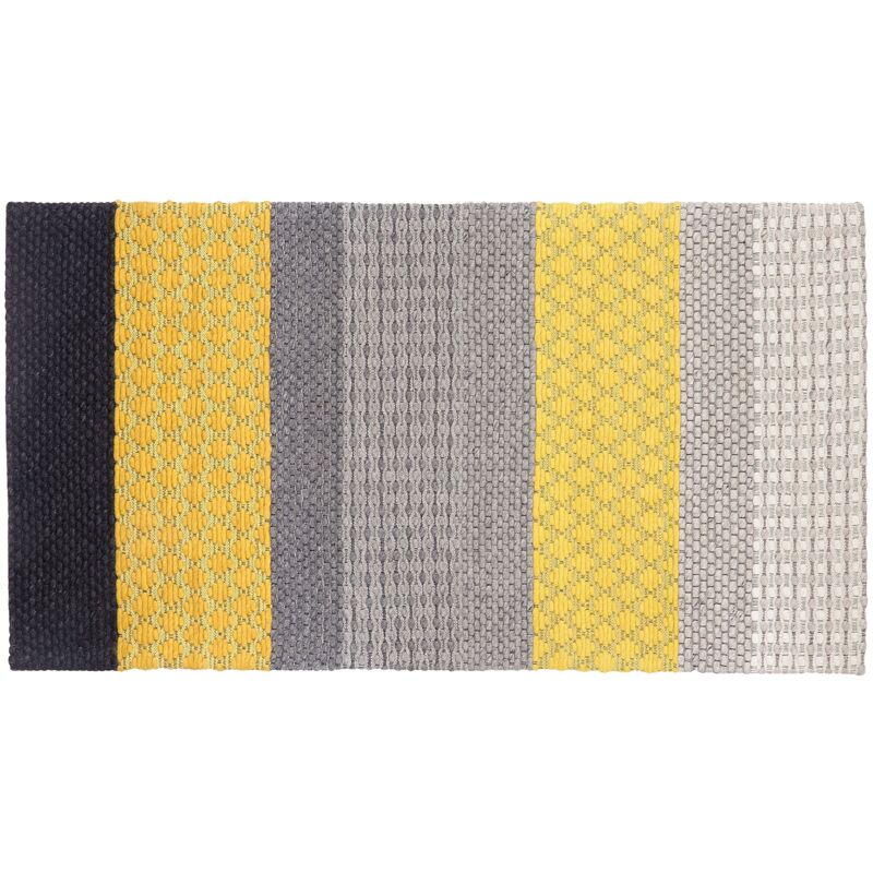 

Alfombra gris/amarillo 80 x 150 cm AKKAYA