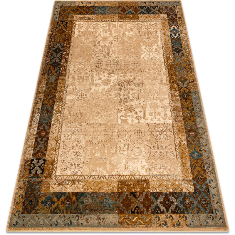 

Rugsx - Alfombra de lana OMEGA LUMENA étnico vintage color camello Tonos de beige 235x350 cm