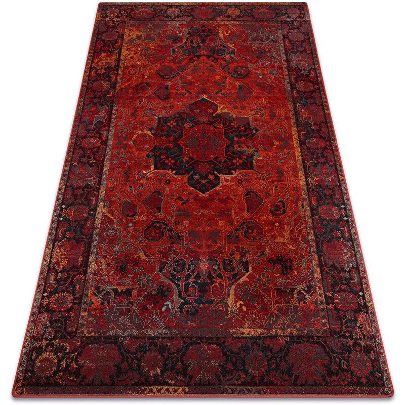 

Rugsx - Alfombra de lana POLONIA Dukato Ornamento rojo rubí Tonos de rojo 170x235 cm