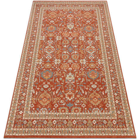 Alfombra de lana SOHO 477.26.LA300 OSTA Adorno, marco natural terracota / beige orange 160x240 cm