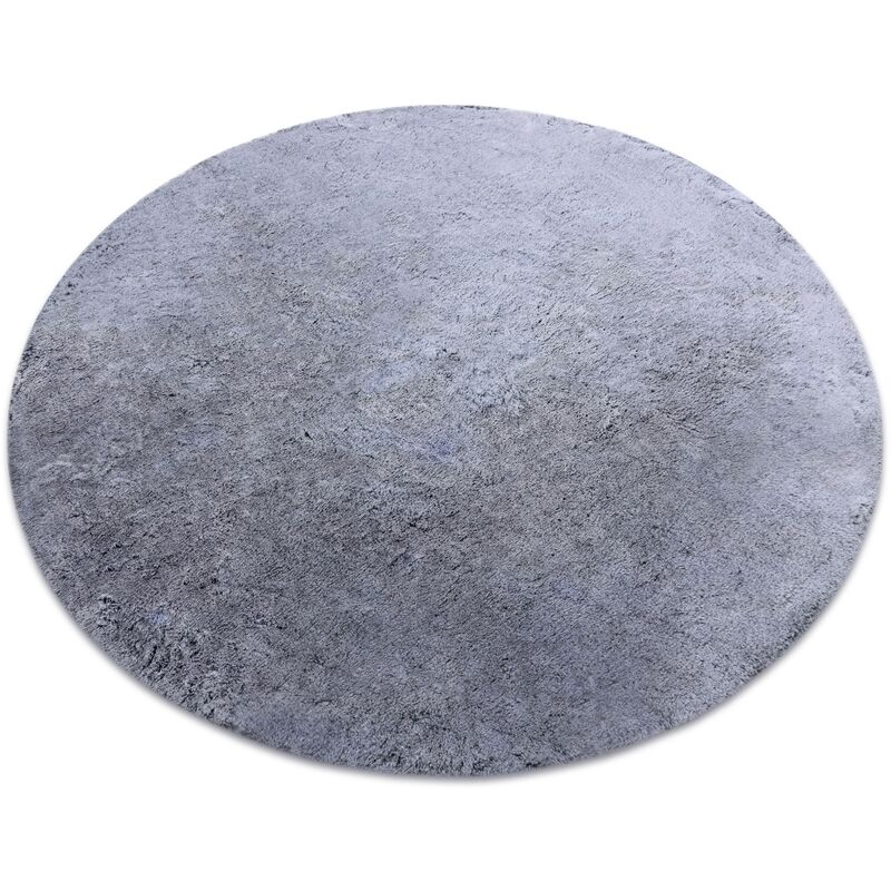 

Alfombra de lavado moderna LAPIN círculo, shaggy antideslizante negro / marfil Tonos de gris y plata circulo 120 cm