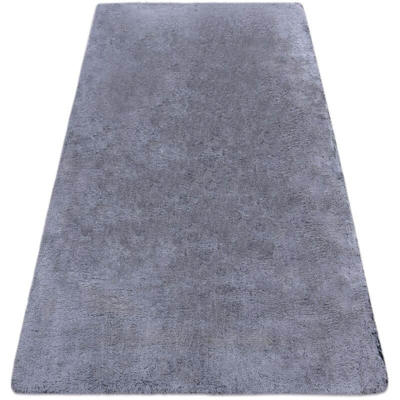 

Alfombra de lavado moderna LAPIN shaggy antideslizante negro / marfil Tonos de gris y plata 80x150 cm