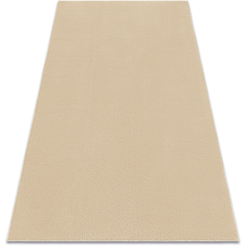 Alfombra de lavado moderna LINDO beige, antideslizante, peluda beige 120x170 cm