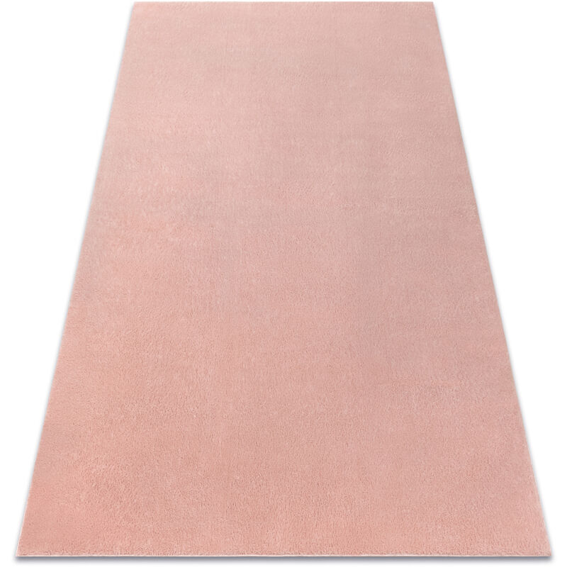 Alfombra de lavado moderna LINDO rosa, antideslizante, peluda pink 120x170 cm