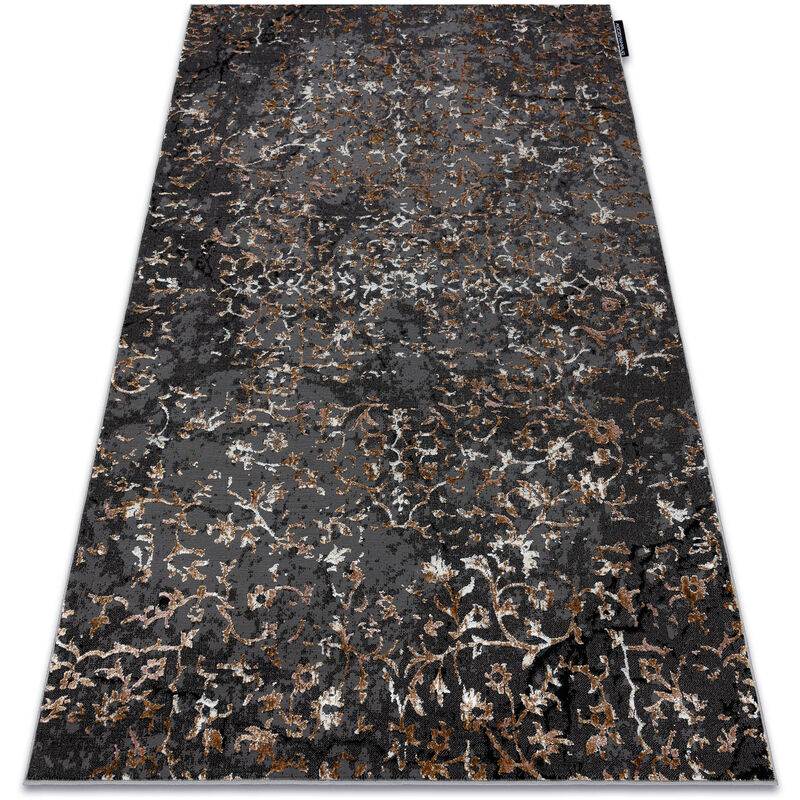 

Rugsx - Alfombra DE LUXE moderna 2080 Ornamento vintage - Structural gris Tonos de gris y plata 180x270 cm