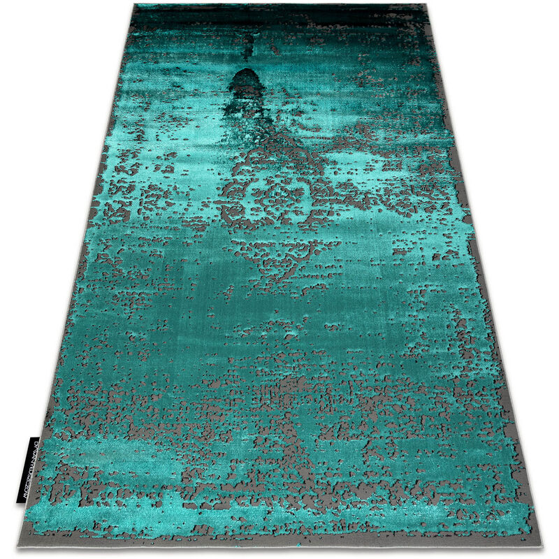 

Alfombra DE LUXE moderna 2083 Ornamento vintage - Structural verde / gris Tonos de verde 140x190 cm