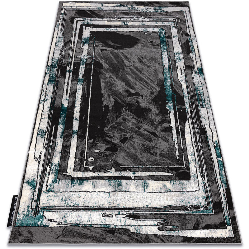 

Rugsx - Alfombra DE LUXE moderna 619 Marco - Structural gris / verde Tonos de gris y plata 180x270 cm