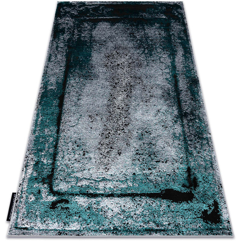 

Rugsx - Alfombra DE LUXE moderna 624 Marco - Structural gris / verde Tonos de verde 140x190 cm