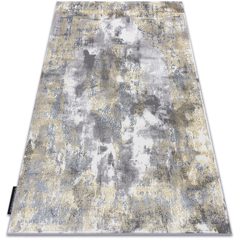 

Rugsx - Alfombra DE LUXE moderna 6754 Ornamento vintage - Structural crema / oro Tonos de amarillo y oro 200x290 cm