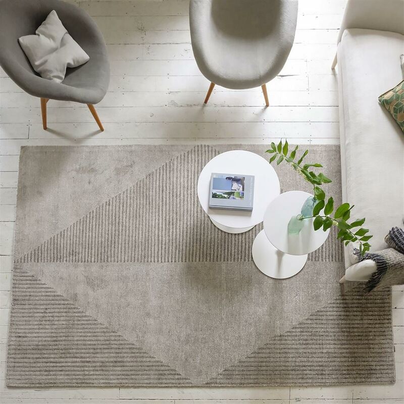 

Diseño de puntas y Kappazuri moderno Zinc 1A2T en viscosa beige - Beige