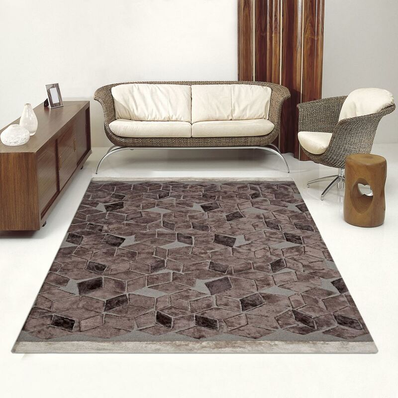 

Diseño de puntas y moderno Fitzrovia Espresso 1A2T Lana marrón - Marron