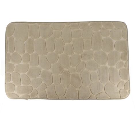 Alfombra de memoria de microfibra 50x80cm - taupe - Tendance