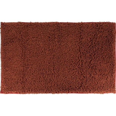 Alfombra de microfibra chenille pequeña 50x80 cm - cobre - Tendance