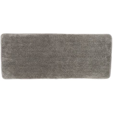 Alfombra de microfibra doble lavabo 50x120 cm debajo del látex - taupe - Tendance