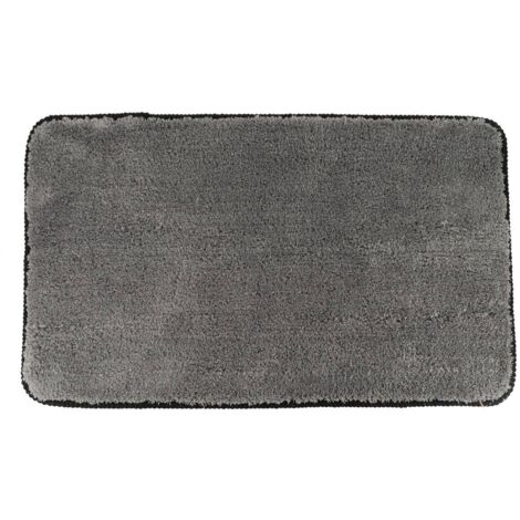 Alfombra de microfibra suave bajo látex 45x75 cm - gris - Tendance