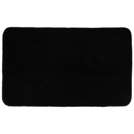 Alfombra de microfibra suave bajo látex 45x75 cm - negro - Tendance