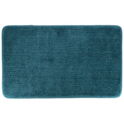Alfombra de microfibra suave con soporte de látex 45x75 cm - azul pato - Tendance