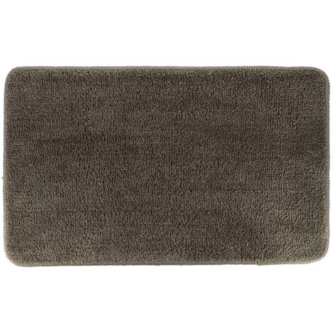 Alfombra de microfibra suave con soporte de látex 45x75 cm - taupe - Tendance